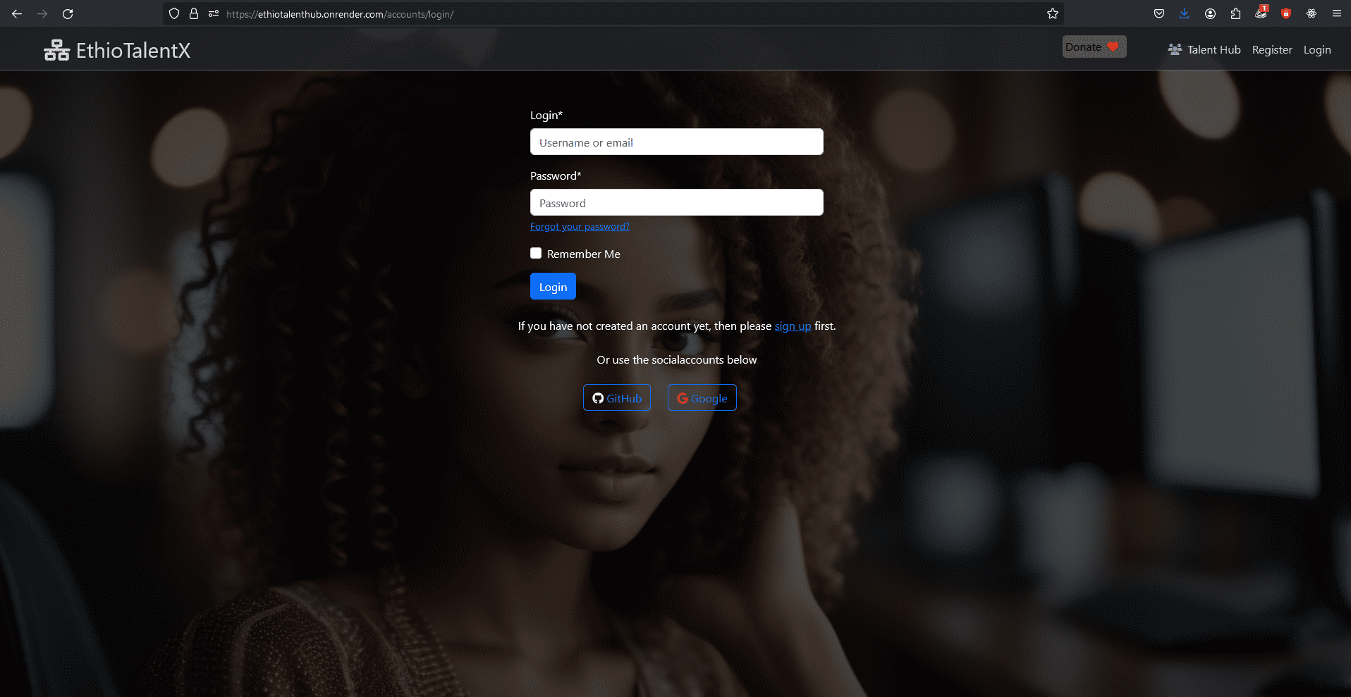 EthioTalentX screenshot 1